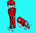 Dibujo Jugador de golf II pintado por danna