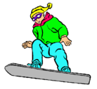 Dibujo Snowboard pintado por jahirmichelle