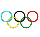 Dibujo Anillas de los juegos olimpícos pintado por pulaaguado