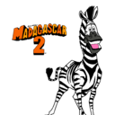 Dibujo Madagascar 2 Marty pintado por luis.a