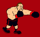 Dibujo Boxeador pintado por fer