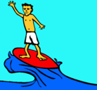 Dibujo Surfista pintado por ximena921