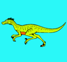 Dibujo Velociraptor pintado por danya