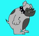 Dibujo Bulldog inglés pintado por sergi