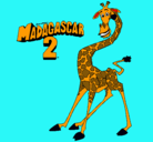 Dibujo Madagascar 2 Melman pintado por uli