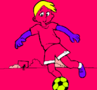 Dibujo Jugar a fútbol pintado por pintaralhonbrearaa