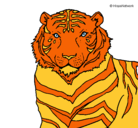 Dibujo Tigre pintado por gladys