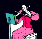 Dibujo Dama violinista pintado por xiomara