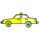Dibujo Taxi pintado por Enzo
