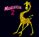 Dibujo Madagascar 2 Melman pintado por vega