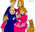 Dibujo Familia pintado por zoel