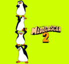 Dibujo Madagascar 2 Pingüinos pintado por MARB.