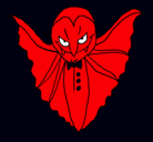 Dibujo Vampiro terrorífico pintado por brian