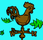 Dibujo Veletas y gallo pintado por agustindolzani