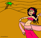 Dibujo Sahara pintado por jasmin