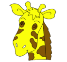Dibujo Cara de jirafa pintado por cande