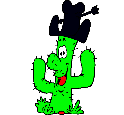 Cactus con sombrero