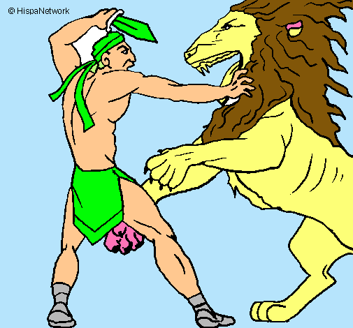 Gladiador contra león