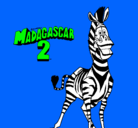 Dibujo Madagascar 2 Marty pintado por JOSEMANUEL