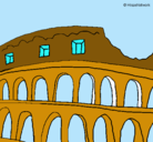 Dibujo Coliseo pintado por ColiseoRomano