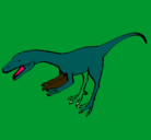 Dibujo Velociraptor II pintado por sasha