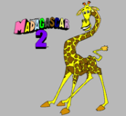 Dibujo Madagascar 2 Melman pintado por valecristilaprinces