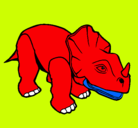 Dibujo Triceratops II pintado por mst