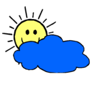 Dibujo Sol y nube pintado por narluidis