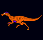 Dibujo Velociraptor pintado por fede