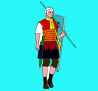 Dibujo Soldado romano pintado por ainoham
