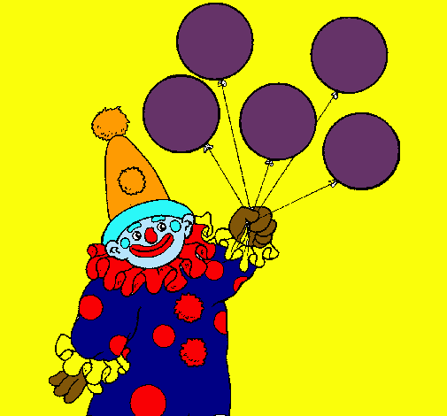 Payaso con globos
