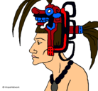 Dibujo Jefe de la tribu pintado por javier