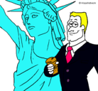 Dibujo Estados Unidos de América pintado por edll