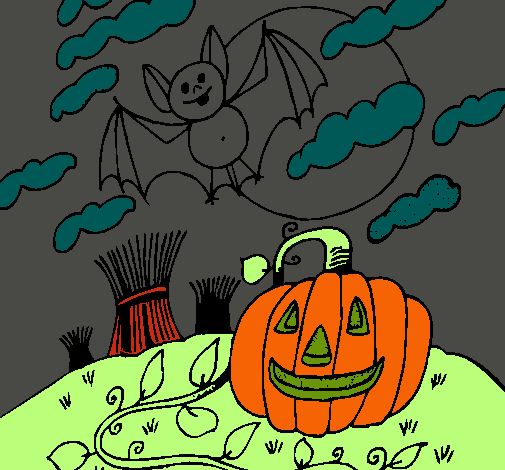 Paisaje de Halloween