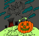 Dibujo Paisaje de Halloween pintado por federico