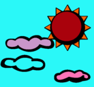 Dibujo Sol y nubes 2 pintado por Geraldine
