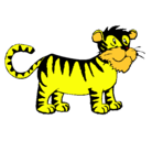 Dibujo Tigre pintado por blankita