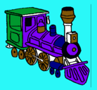 Dibujo Tren pintado por dillin