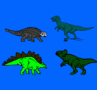 Dibujo Dinosaurios de tierra pintado por Geber