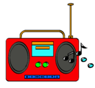 Dibujo Radio cassette 2 pintado por RAUL23
