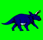 Dibujo Triceratops pintado por diego