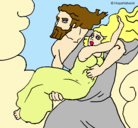 Dibujo El rapto de Perséfone pintado por sofia