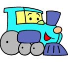 Dibujo Tren pintado por euge