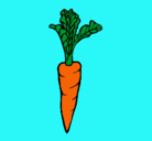 Dibujo zanahoria pintado por vicky