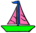 Dibujo Barco velero pintado por ADAY
