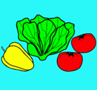Dibujo Verduras pintado por ariel