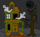 Dibujo Casa fantansma pintado por yeesiii