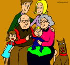 Dibujo Familia pintado por jhglhyf