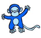 Dibujo Mono pintado por elena