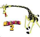 Dibujo Madagascar 2 Melman 2 pintado por YEISONDAMIANCASO